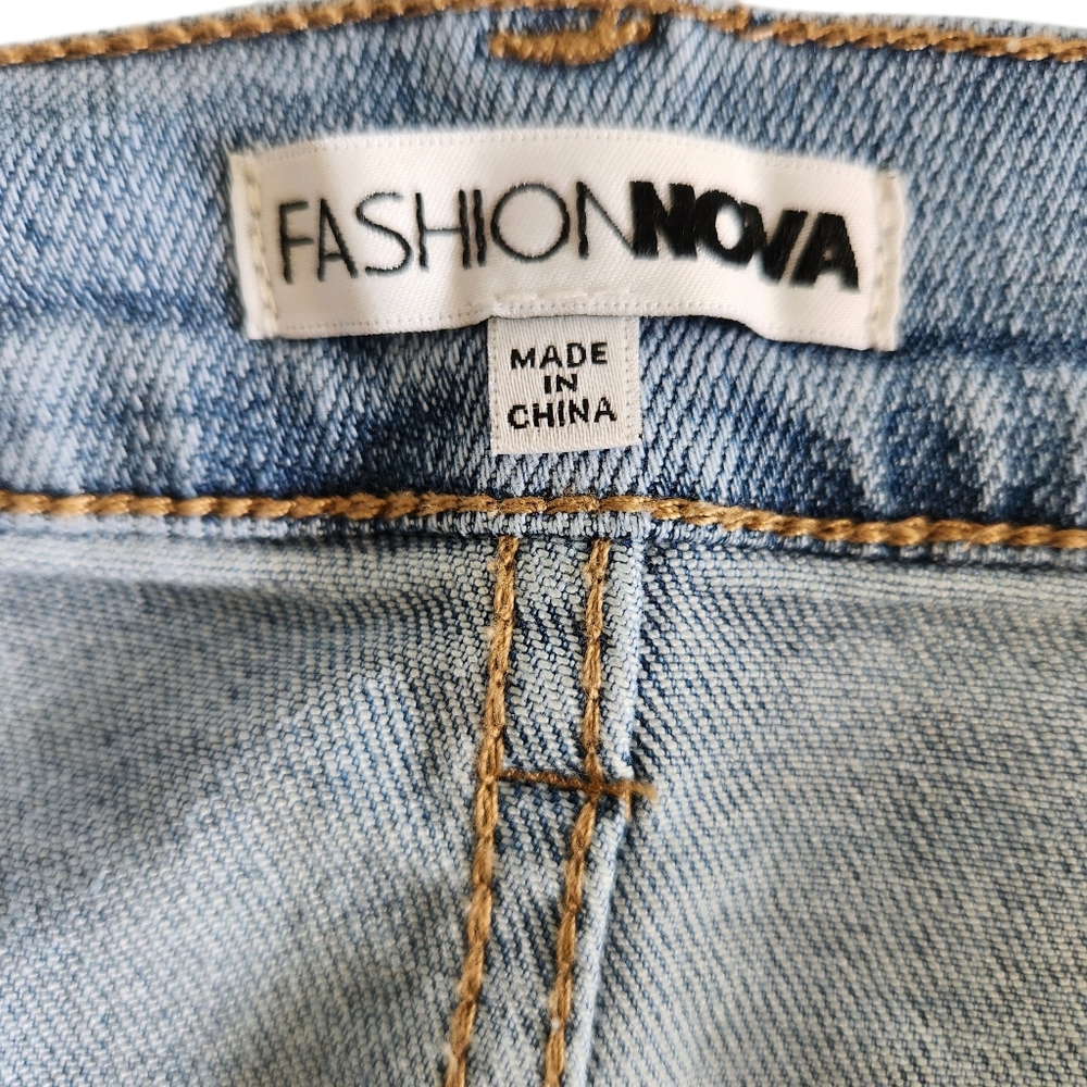 Fashion Nova Denim Midi Skirt Size 1 XL - Picture 13 of 15